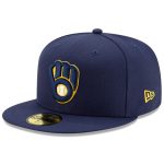 Milwaukee Brewers Pro Shop – mens milwaukee brewers new era navy national baseball hall of fame 59fifty fitted hat Team Clothing and Headwear