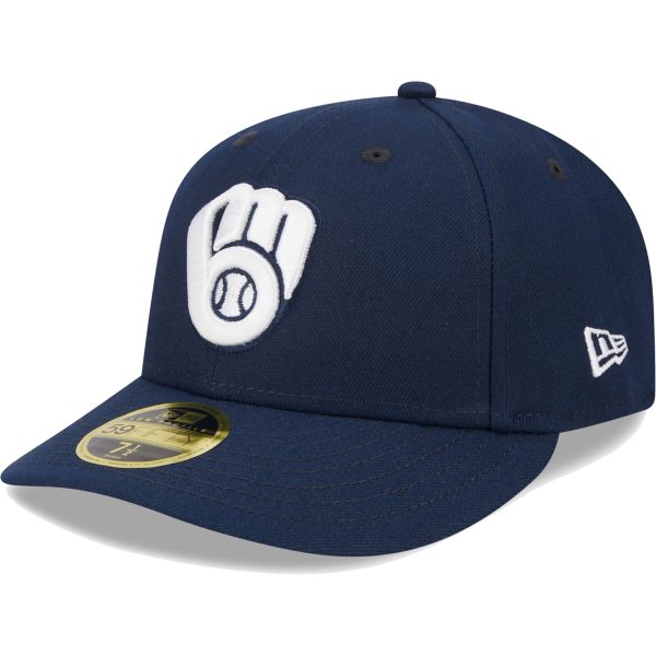 Milwaukee Brewers Pro Shop – mens milwaukee brewers new era navy oceanside low profile 59fifty fitted hat Team Clothing and Headwear