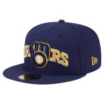 Milwaukee Brewers Pro Shop – mens milwaukee brewers new era navy overlap 59fifty fitted hat Team Clothing and Headwear