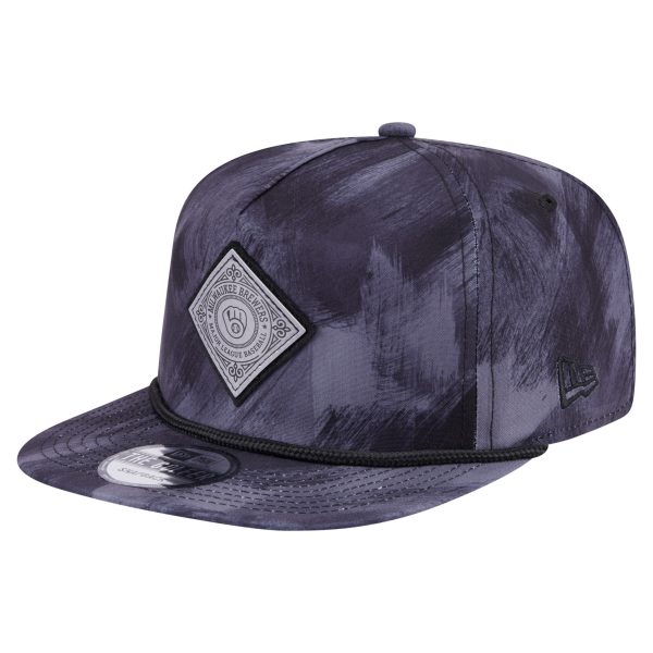 Milwaukee Brewers Pro Shop – mens milwaukee brewers new era navy printed golfer snapback hat Team Clothing and Headwear