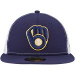 Milwaukee Brewers Pro Shop – mens milwaukee brewers new era navy team color 59fifty trucker fitted hat Team Clothing and Headwear