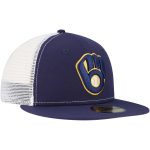 Milwaukee Brewers Pro Shop – mens milwaukee brewers new era navy team color 59fifty trucker fitted hat Team Clothing and Headwear