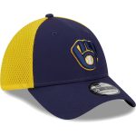 Milwaukee Brewers Pro Shop – mens milwaukee brewers new era navy team neo 39thirty flex hat Team Clothing and Headwear