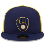 Milwaukee Brewers Pro Shop – mens milwaukee brewers new era navygold gameday sideswipe 59fifty fitted hat Team Clothing and Headwear