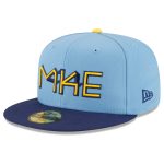 Milwaukee Brewers Pro Shop – mens milwaukee brewers new era powder blue 2022 city connect 59fifty fitted hat Team Clothing and Headwear