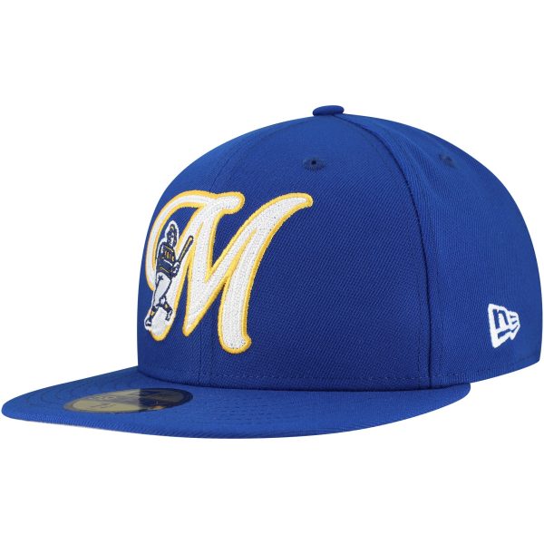 Milwaukee Brewers Pro Shop – mens milwaukee brewers new era royal duo logo 2.0 59fifty fitted hat Team Clothing and Headwear