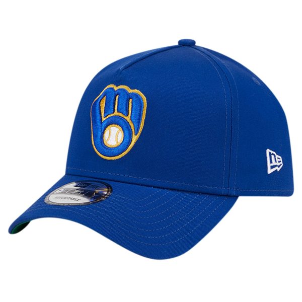 Milwaukee Brewers Pro Shop – mens milwaukee brewers new era royal team color a-frame 9forty adjustable hat Team Clothing and Headwear