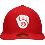 Milwaukee Brewers Pro Shop – mens milwaukee brewers new era scarlet low profile 59fifty fitted hat Team Clothing and Headwear