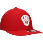 Milwaukee Brewers Pro Shop – mens milwaukee brewers new era scarlet low profile 59fifty fitted hat Team Clothing and Headwear