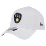 Milwaukee Brewers Pro Shop – mens milwaukee brewers new era white tc a-frame 9forty adjustable hat Team Clothing and Headwear