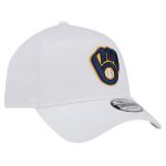 Milwaukee Brewers Pro Shop – mens milwaukee brewers new era white tc a-frame 9forty adjustable hat Team Clothing and Headwear