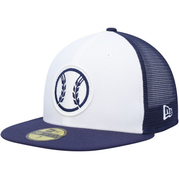 Milwaukee Brewers Pro Shop – mens milwaukee brewers new era whitenavy 2023 on-field batting practice 59fifty fitted hat Team Clothing and Headwear