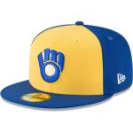 Milwaukee Brewers Pro Shop – mens milwaukee brewers new era yellow cooperstown collection wool 59fifty fitted hat Team Clothing and Headwear