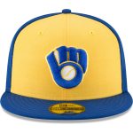 Milwaukee Brewers Pro Shop – mens milwaukee brewers new era yellow cooperstown collection wool 59fifty fitted hat Team Clothing and Headwear