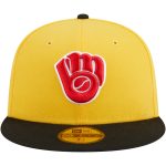 Milwaukee Brewers Pro Shop – mens milwaukee brewers new era yellowblack grilled 59fifty fitted hat Team Clothing and Headwear