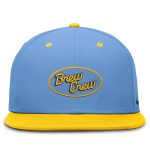 Milwaukee Brewers Pro Shop – mens milwaukee brewers nike blueyellow city connect patch performance fitted hat Team Clothing and Headwear