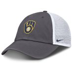 Milwaukee Brewers Pro Shop – mens milwaukee brewers nike gray adjustable trucker hat Team Clothing and Headwear