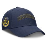 Milwaukee Brewers Pro Shop – mens milwaukee brewers nike navy rise gaberdine adjustable hat Team Clothing and Headwear