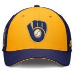 Milwaukee Brewers Pro Shop – mens milwaukee brewers nike navygold rise swoosh performance flex hat Team Clothing and Headwear