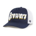 Milwaukee Brewers Pro Shop – womens milwaukee brewers 47 navy biloxi hitch adjustable hat Team Clothing and Headwear