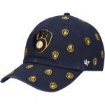Milwaukee Brewers Pro Shop – womens milwaukee brewers 47 navy confetti clean up adjustable hat Team Clothing and Headwear