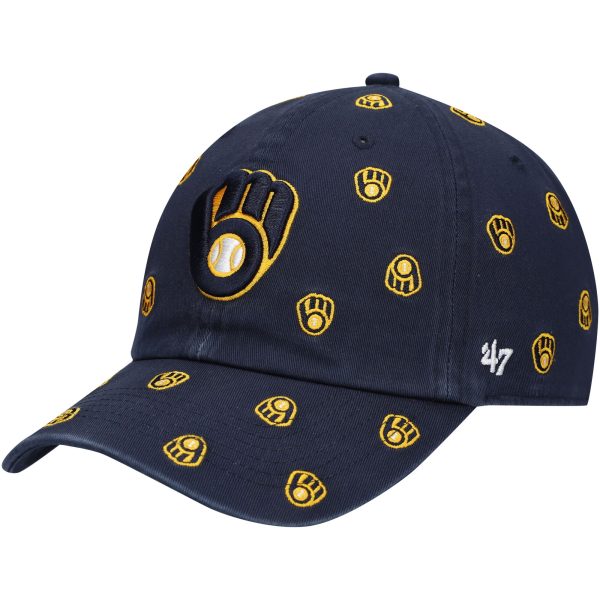 Milwaukee Brewers Pro Shop – womens milwaukee brewers 47 navy confetti clean up adjustable hat Team Clothing and Headwear