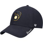 Milwaukee Brewers Pro Shop – womens milwaukee brewers 47 navy team miata clean up adjustable hat Team Clothing and Headwear