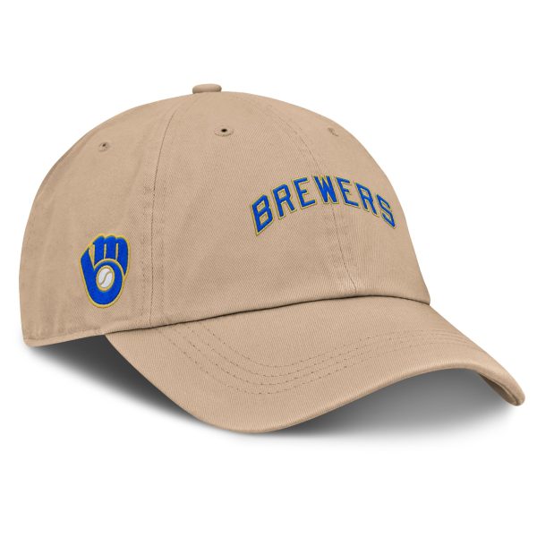 Milwaukee Brewers Pro Shop – womens milwaukee brewers fanatics tan cooperstown collection adjustable hat Team Clothing and Headwear