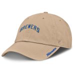 Milwaukee Brewers Pro Shop – womens milwaukee brewers fanatics tan cooperstown collection adjustable hat Team Clothing and Headwear