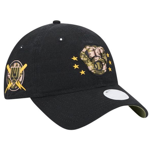 Milwaukee Brewers Pro Shop – womens milwaukee brewers new era black 2024 armed forces day 9twenty adjustable hat Team Clothing and Headwear