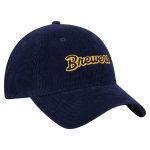 Milwaukee Brewers Pro Shop – womens milwaukee brewers new era navy corduroy 9twenty adjustable hat Team Clothing and Headwear