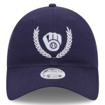 Milwaukee Brewers Pro Shop – womens milwaukee brewers new era navy leaves 9twenty adjustable hat Team Clothing and Headwear