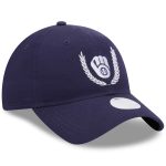 Milwaukee Brewers Pro Shop – womens milwaukee brewers new era navy leaves 9twenty adjustable hat Team Clothing and Headwear