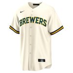Milwaukee Brewers Pro Shop – mens milwaukee brewers brice turang nike cream home replica jersey Team Clothing and Headwear