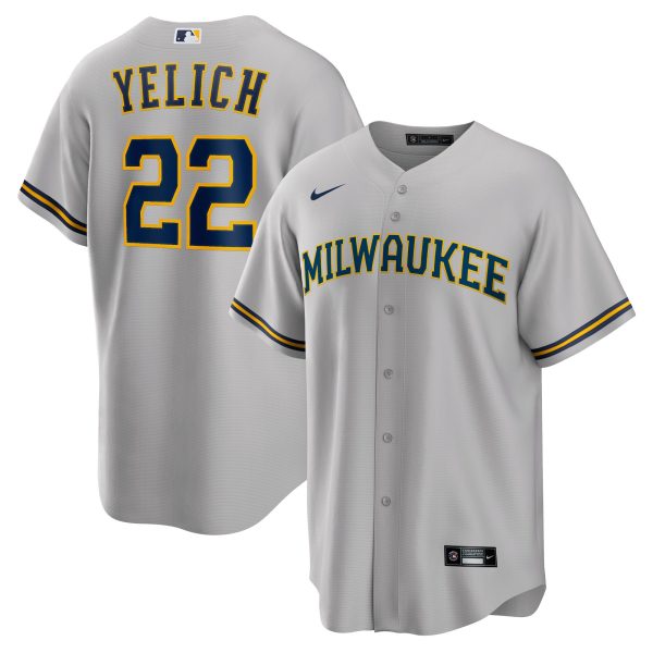 Milwaukee Brewers Pro Shop – mens milwaukee brewers christian yelich nike gray alternate replica player jersey Team Clothing and Headwear