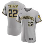 Milwaukee Brewers Pro Shop – mens milwaukee brewers christian yelich nike gray road authentic player logo jersey Team Clothing and Headwear