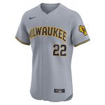 Milwaukee Brewers Pro Shop – mens milwaukee brewers christian yelich nike gray road elite player jersey Team Clothing and Headwear