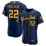 Milwaukee Brewers Pro Shop – mens milwaukee brewers christian yelich nike navy alternate authentic player jersey Team Clothing and Headwear
