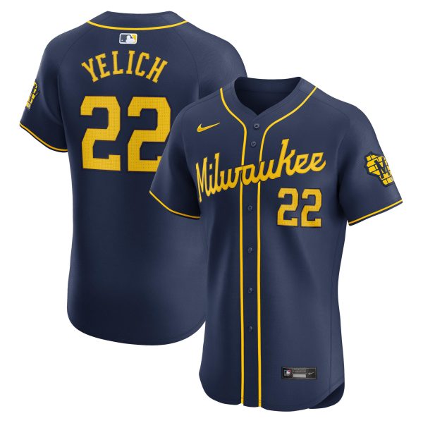 Milwaukee Brewers Pro Shop – mens milwaukee brewers christian yelich nike navy alternate home elite player jersey Team Clothing and Headwear