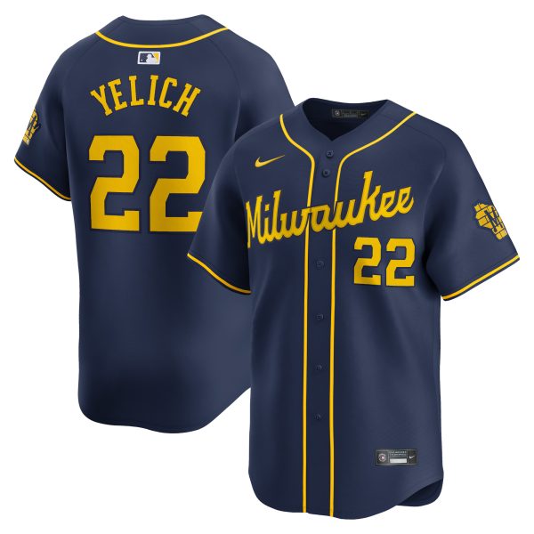 Milwaukee Brewers Pro Shop – mens milwaukee brewers christian yelich nike navy alternate limited player jersey Team Clothing and Headwear