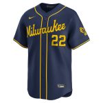 Milwaukee Brewers Pro Shop – mens milwaukee brewers christian yelich nike navy alternate limited player jersey Team Clothing and Headwear
