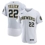 Milwaukee Brewers Pro Shop – mens milwaukee brewers christian yelich nike white alternate authentic player jersey Team Clothing and Headwear