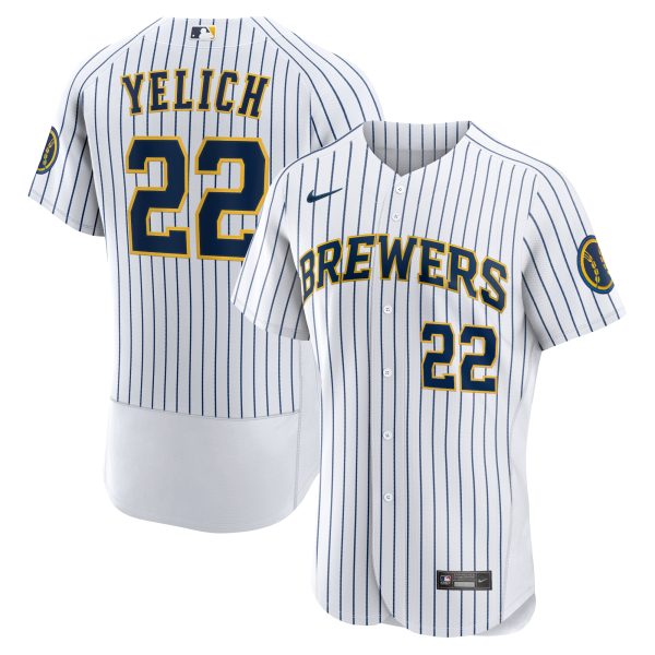 Milwaukee Brewers Pro Shop – mens milwaukee brewers christian yelich nike white team alternate authentic player jersey Team Clothing and Headwear