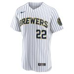 Milwaukee Brewers Pro Shop – mens milwaukee brewers christian yelich nike white team alternate authentic player jersey Team Clothing and Headwear