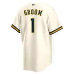 Milwaukee Brewers Pro Shop – mens milwaukee brewers nike white 1 groom home replica jersey Team Clothing and Headwear