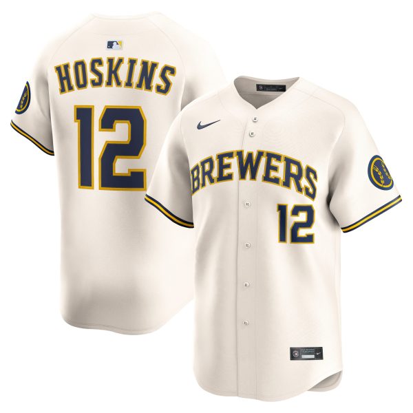Milwaukee Brewers Pro Shop – mens milwaukee brewers rhys hoskins nike cream alternate limited player jersey Team Clothing and Headwear