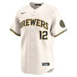 Milwaukee Brewers Pro Shop – mens milwaukee brewers rhys hoskins nike cream alternate limited player jersey Team Clothing and Headwear