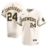 Milwaukee Brewers Pro Shop – mens milwaukee brewers william contreras nike cream alternate limited player jersey Team Clothing and Headwear