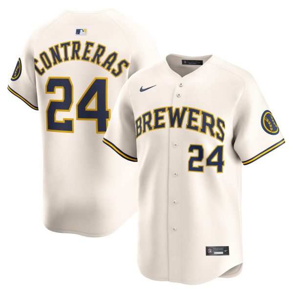 Milwaukee Brewers Pro Shop – mens milwaukee brewers william contreras nike cream alternate limited player jersey Team Clothing and Headwear