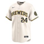Milwaukee Brewers Pro Shop – mens milwaukee brewers william contreras nike cream alternate limited player jersey Team Clothing and Headwear